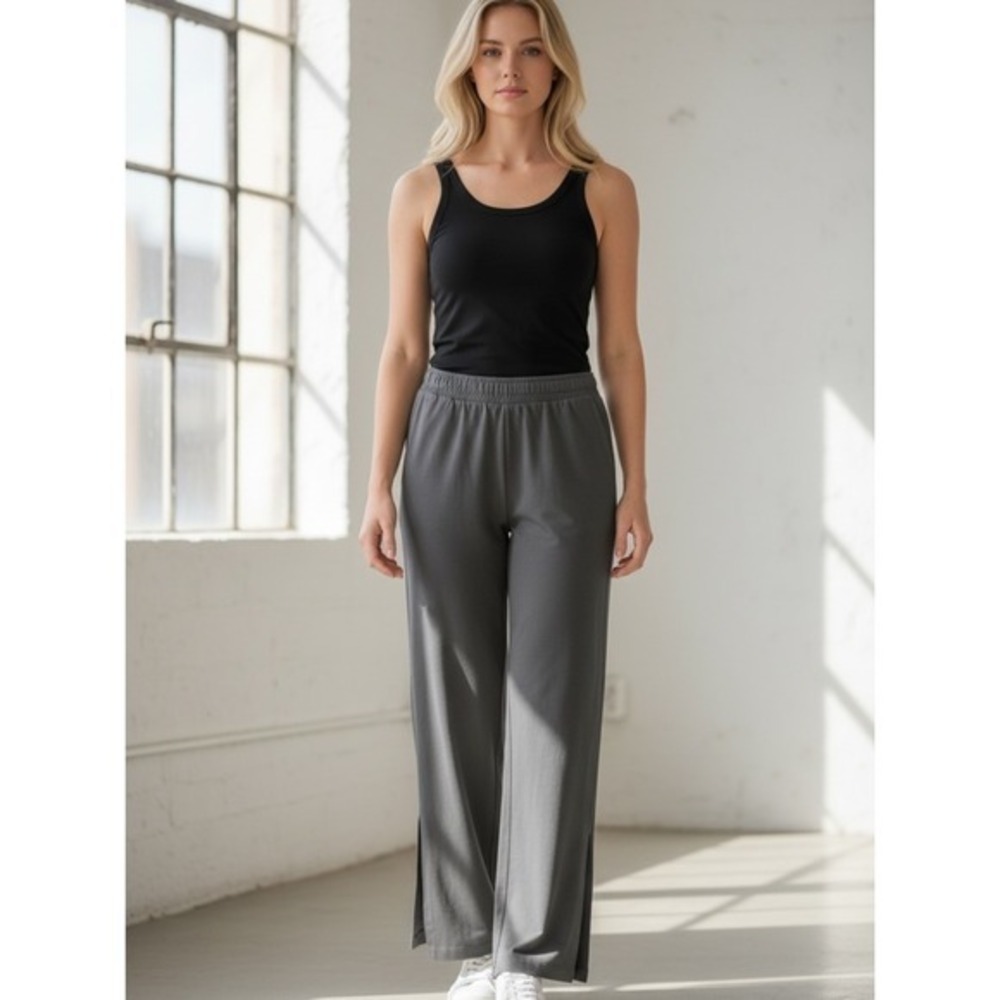 Women's Wide-Leg Lounge Pants - Gray